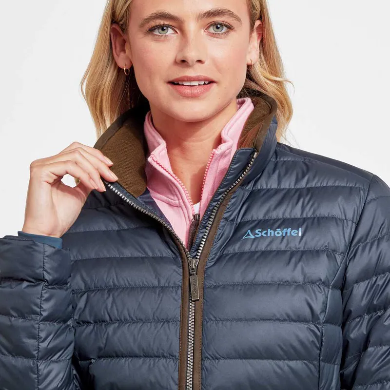 Schoffel Womens Hambleton Down Jacket Petrol Blue-2